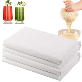 Cheese Cloth Nut Milk Cloth Nylon Straining Cloth Fine Mesh Food Strainer Cloth,Multi Purpose Food Grade Filter Cloth for Nut Milk,Juice,Cold Brew,Home Brewing (24INX24IN)