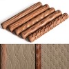 Kafei 5 Pieces Potter Tools Hand Rolls for Clay Stamp