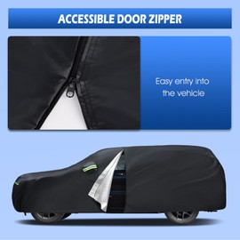 Car Cover Custom Fit for Jeep Grand Cherokee 2000-2025, Migaven Waterproof Full Exterior Cover Sun Rain Protection with Door Zipper and Cotton Lining