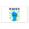 CafePress WE CAN DO IT Sticker Rectangle Bumper Sticker Car