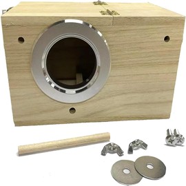 Losxuido Solid Wood Parrot Breeding Box Budgie Wooden Breeding Box Bird Breeding Box Budgie House Parakeet Nesting Box Bird House for Budgies Exotic Parrot Parakeet (Invisible, Set 1)