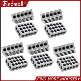 findmall 5 MATCHED PAIRS ULTRA PRECISION 1-2-3 BLOCKS 23 HOLES .0001" MACHINIST 123 New