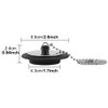 2-Pack Heavy-Duty Rubber Sink Plug with Chain | Universal Black