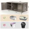 Wooden Cat Litter Box Enclosure with Storage Compartment with Adjustable