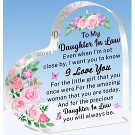 TTOVEN Daughter in Law Gifts Daughter in Law Birthday Gifts from Mother in Law Daughter in Law Wedding Gifts Christmas Mothers Day Gifts