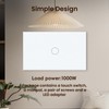LOUYSGEN Light Switch No Neutral Wire,Wireless Light Switch No WiFi,Tempered