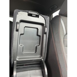 Car Console Covers Plus Handmade in USA Designed for Toyota Venza 2021-2024 Neoprene Auto Armrest Center Console Cover Protector Gray