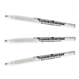 Black Fine Tip Food Marker- Value Pack of 3