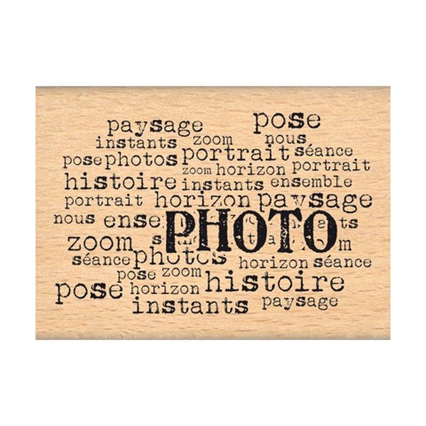 Florilèges fe213025 Stamp Design Photo Scrapbooking Text Beige 5 x