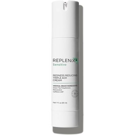Replenix Power of Three Anti Aging Face Cream with High Potency Antioxidants, Caffeine and Resveratrol, for Soothing Sensitive, Irritated Skin, 1 oz
