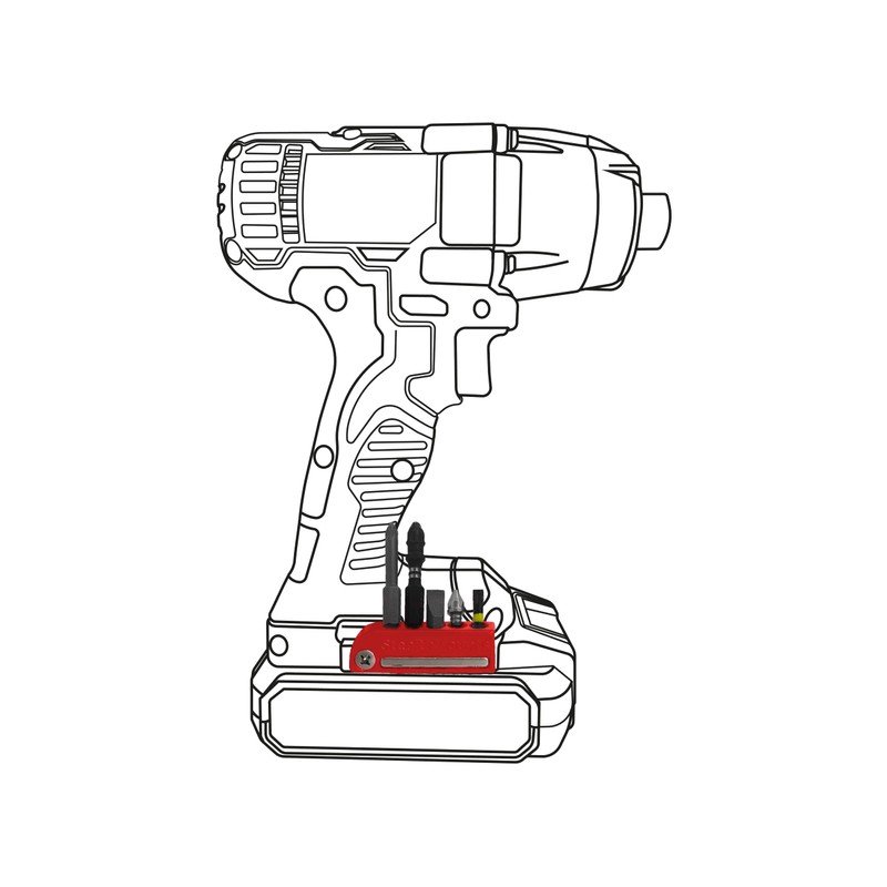 StealthMounts Bauer 20V Magnetic Bit Holder | Bauer Drill Organizer
