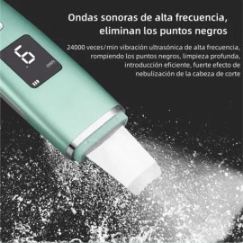 Limpiador Ultrasónico Portatil Skin Scrubber Limpieza Facial                                                                                          