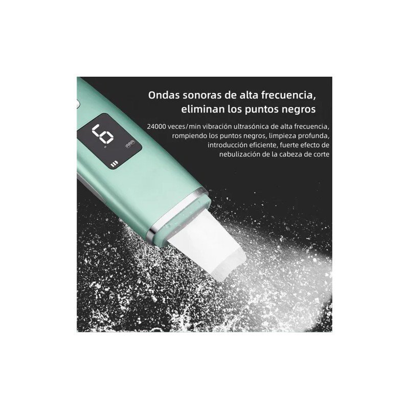 Limpiador Ultrasónico Portatil Skin Scrubber Limpieza Facial
