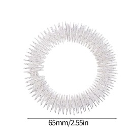 KEQAR Handgelenk Massage Ring Schmerzlinderung Akupressur Armband Massagegeräte Set Stachelige Sensorische Fingerringe (Silver)