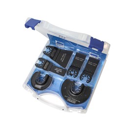 Faithfull FAIMFKIT7 Wood and Metal Cutting, Stone and Ceramic Grinding, Oscillating Multi-Function Tool Blade 7 Piece Set. Compatable with Most Popular Multi Tool Brands