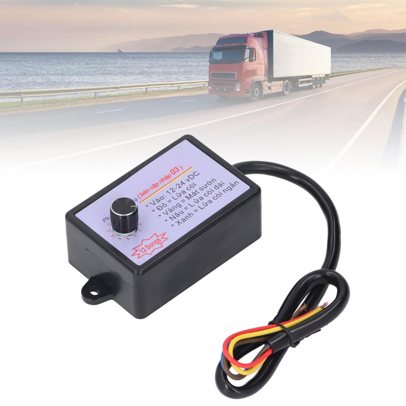 12 Tone Horn Controller Enhance Sound Quality Universal Fit Car