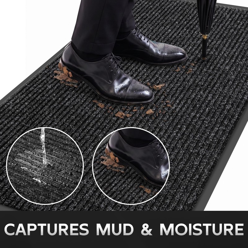 Cybstrax Heavy Duty Commercial Floor Mat 3'x10', Extra Large Waterproof