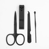 Nail Clipper Set, 4PCS Manicure Set Fingernail Clippers Kit Black