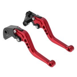 INFINAUTO Motorcycle Short Brake Clutch Lever for Yamaha R7 YZF-R7 2021-2024 2025 Aluminum Alloy Solid Red Motorbike Handlebar Brake Lever