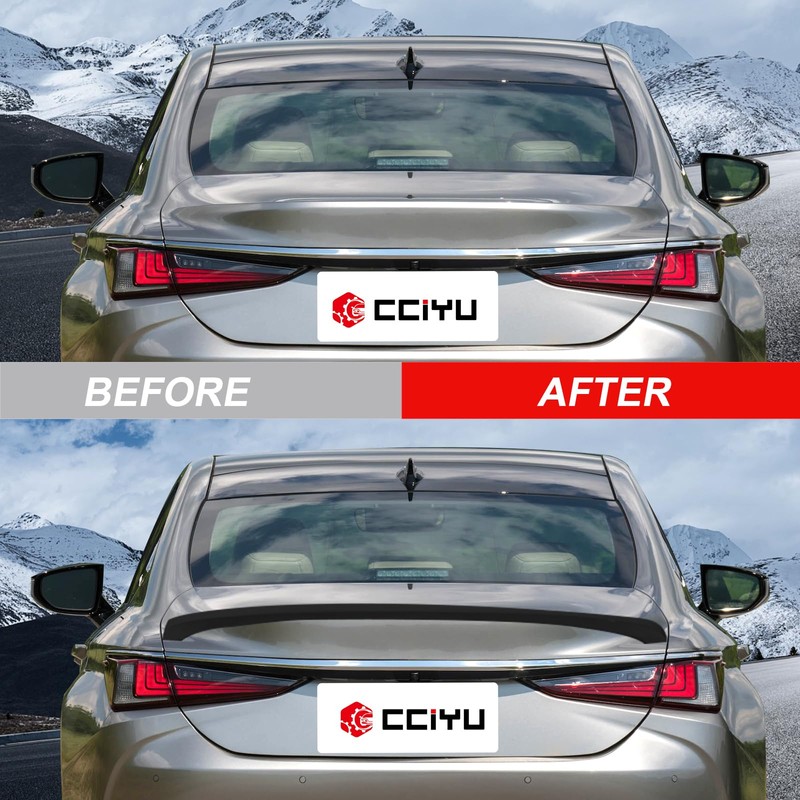 cciyu Lip Style Rear Trunk Lip Spoiler Wing Fits for