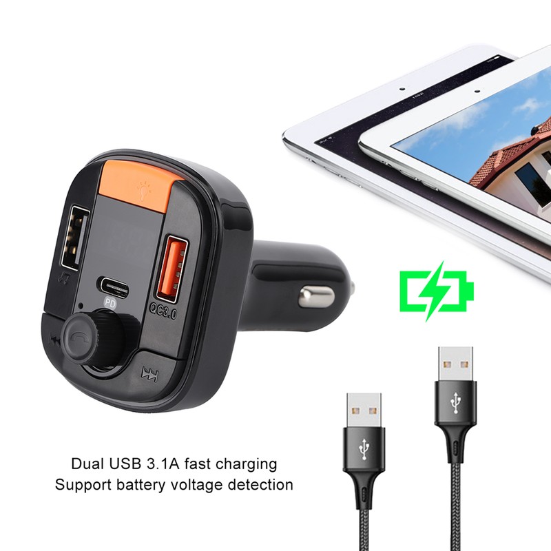 Universal Car MP3 Player Bluetooth Handsfree Calling 2 USB Port