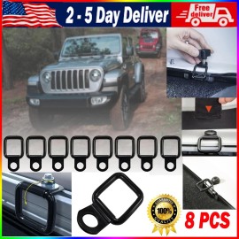 Unbranded D Ring Tie Down Set Alloy Steel Tie Down Anchor 8PCS Universal For Jeep Wrangler