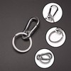 MINGZE Metal Keyring Key Holder Keychain, Quick Release Detachable Key
