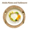 13.8 in Round Woven Placemats Plate Chargers Set of 4,