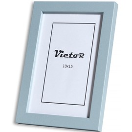 VictoR Picture Frame Clover 10 x 15 cm (A6) in Blue - Modern Simple Wooden Photo Frame 10 x 15 - Picture Frame 10 x 15 Blue