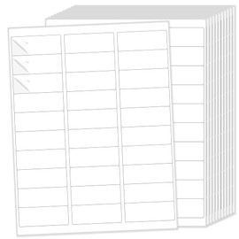 THEBLUETOUCH 30 Sheets Printable Address Labels, 1" x 2-5/8", 30 Stickers per Sheet, Used for Mailing (750 Labels)