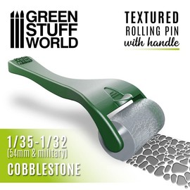 Green Stuff World Textured Roller with Handle, Cobblestone