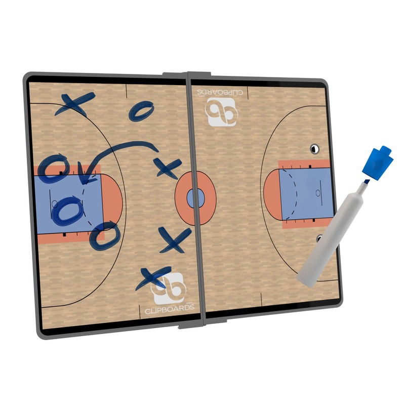 Sports Silver Basketball ISO Clipboard