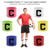 Pack of 6 Captain's Armband for Adults, Captain's Bind Football,