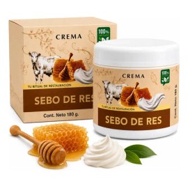 Crema Sebo De Res Hidratación Profunda Cara Cuerpo Manos