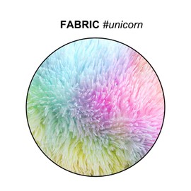 Uhomy 2 Packs Fall Winter Home Decorative Colorful Plush Pillow Cover 18"x18", Luxury Fluffy Super Soft Faux Fur Throw Pillow Cover Cushion Case for Sofa Bed Chair Unicorn Colorful 45x45 cm