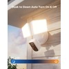 DeerTalk Security Floodlight Camera Outdoor Wired Motion Lights 2-Way Audio