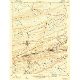 YellowMaps Ashland PA topo map, 1:24000 Scale, 7.5 X 7.5 Minute, Historical, 1947, 25.42 x 19.29 in - Tyvek
