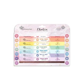 Seasons 7 Chakra Balancing Incense Sticks and Holder for Cleansing, Meditation, Sleep, Relaxation and Aromatherapy- 140 Incense Sticks (20 Sticks/Pack x 7 variations)