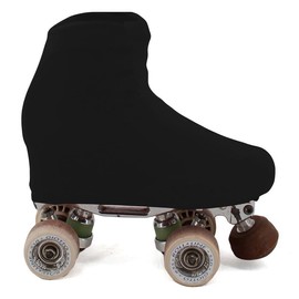 AQUILONE 100 Denier Skating Cover, Ice Roller Skates Protection, Reinforced Tip, Figure or Sports Skating Cover – Made in Italy (Black, 34/38)