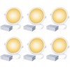 xingruyu 6 Pack 7 Inch Ultra-Thin LED Recessed Ceiling Light