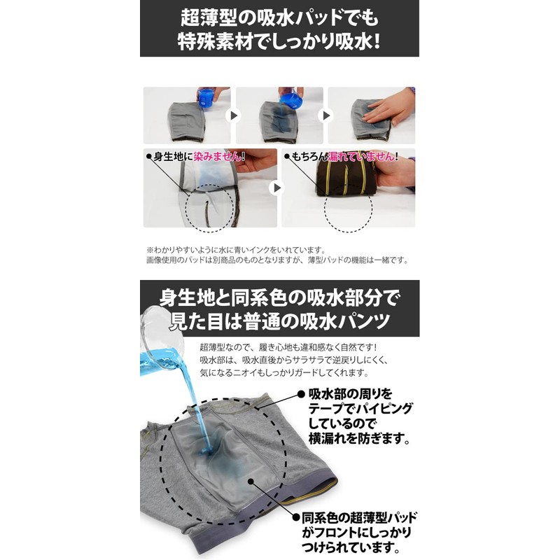 TOYOBO Galaxy, Front Opening, Plain, Urine Leak TJI-64ga M Set