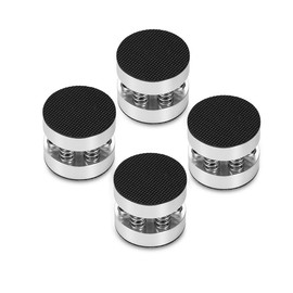 Nobsound 4pcs Silver Aluminium Spring Speakers Spikes Insulation Stand for HiFi Amplifiers