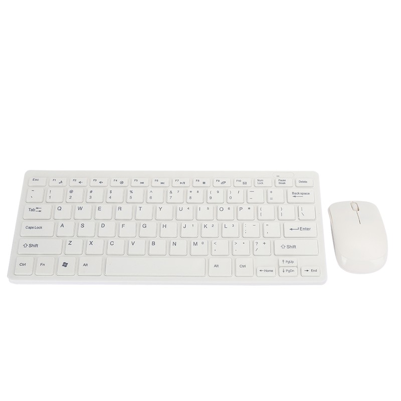 2.4G Wireless Keyboard Mouse Set with Keypad Protector USB Receiver