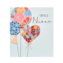 UK Greetings Niece Birthday Card - Birthday Card for Her - Lovely Niece, beige