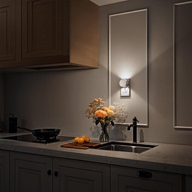 Briignite Night Light[2 Pack], Night Lights Plug into Wall, 3 Level Brightness Adjustable Plug in Night Light, Dusk to Dawn Sensor, Nightlights for Adults, Bedroom, Bathroom, Hallway, 5000K