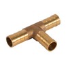 3-Way T-piece Connector, Fydun Brass Hose Connector T-Piece 3-Way Fuel