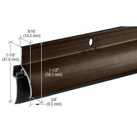 CRL Dark Bronze Finish Door Sweep-Rain Drip Combination for 36" Door