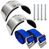 VanHuavic Drywall Stilts Replacement Kits：2PCS Aluminum Alloy Curved Leg Plates