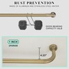 Antique Bronze Curtain Rod - 28-56" with 1" Diameter Discs,