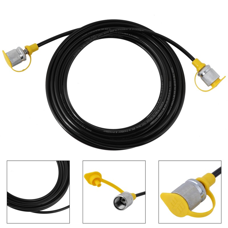 1pc 64MPa Hydraulic Pressure Test Hose 5.0M/16.4FT M16-M16 Female Liquid